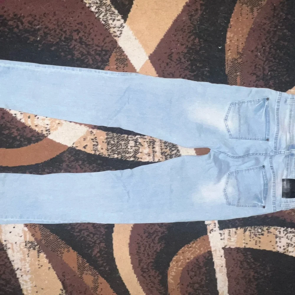 Women's Light Blue Skinny Jeans - Picture 5 of 7